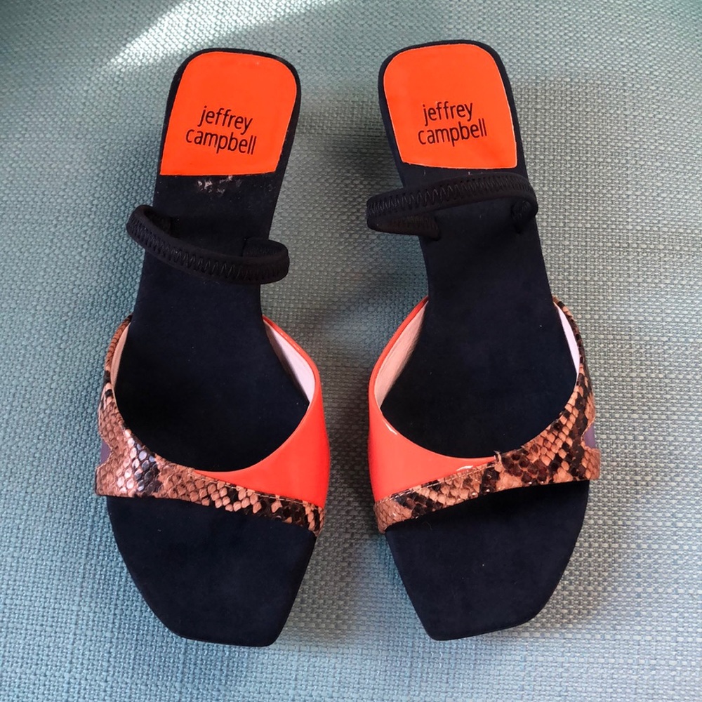 Jeffrey Campbell Slip on Slingback Kitten Heels